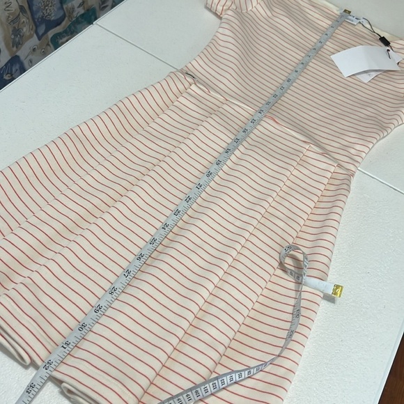 Lacoste Short Sleeve Stripe Cotton Dress Open Back Preppy NWT Sz 0 - Picture 10 of 14
